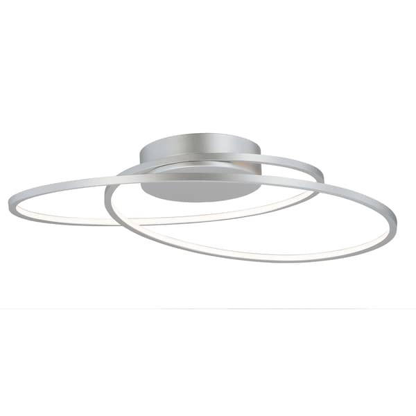 Et2 Cycle 1-Light 25.25" Wide Matte Silver Flush Mount Light E21322-MS - main